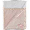 Nattou Morbidissima Coperta per le Coccole in Cotone (Popeline) e Poliestere (Velour), Alice la Volpe, 100 x 75 cm, Alice e Pomme, Rosa Antico