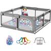 Prokoke Box per Bambini Grande Centro Attività per Neonati Parco Giochi per Bambini Recinzione per Bambino Parco Attività Pieghevole al Coperto e All'aperto con Schiuma Anticollisione (1.2 * 1.6M)