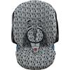 JYOKO KIDS Fodera per seggiolino auto in cotone compatibile con Cybex Aton Cloud-Q-M-2-4-5 (ATON 2, Black Rayo)
