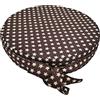 Chickwin Cuscino Rialzo Sedia per Bambini, Cartone Animato Stampa Cuscino Alzasedia con Cinghie Regolabile Lavabile Smontabile Cuscino Seduta per Sedia da Pranzo (32x32x8cm,stella del caffè)