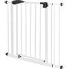 ECD Germany Cancelletto di Sicurezza Bambini 85-95 cm di Larghezza Senza Foratura Perforazione Cancello per Scale Barriera Protettiva Cani Grata Isolamento Animali Apribile e Bloccabile Metallo Bianco