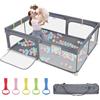 Dripex Box per Bambini Recinto Neonato - Large - Cenere