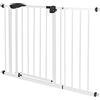 ECD Germany Cancelletto di Sicurezza Bambini 105-115 cm di Larghezza Senza Foratura Perforazione Cancello per Scale Barriera Protettiva Cani Grata Isolamento Animali Apribile Bloccabile Metallo Bianco