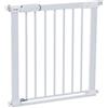 Safety 1st SecureTech Flat Step Practical Safety Metal Gate with Thin Step Over Bar, Ideal for Kids and Pets, 73 to 80 cm, White