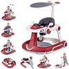 LIFEZEAL 6 in 1 girello per Bambini 7-18 Mesi con tettuccio (rosa) | Girello Trasformabile, Pieghevole, altezza e velocità regolabili, Baby Walker con luce, musica, Portata 12 kg
