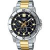 Casio Analogico MTP-VD300SG-1E, multicolore, Bracciale