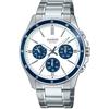 Casio Orologio casual MTP-1374D-7A2VDF, argento, taglia unica, bracciale