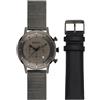 Breil Orologio da polso da uomo Six.3.Nine Pack in colore nero con cinturino in acciaio inox, diametro cassa: 44 mm, TW1862, Nero, cinghia