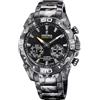 Festina Orologio Intelligente Uomo Ibrido Connected in Acciaio Inossidabile 316L Nero - Analogico - Impermeabile 10 ATM F20545/1 - Controllo Musica, Contapassi, Notifiche e Rifiuto Chiamate