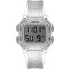 GUESS 46mm Orologio cronografo, Trasparente, misura unica, Orologio al quarzo, Digital