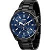 Sector No Limits Sector Oversize Orologio Uomo, Crongrafo, Al Quarzo - R3273602017, Nero, 48mm, Bracciale