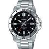 Casio Orologio analogico da uomo quadrante marrone acciaio inossidabile