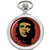 Giftshop UK Che Guevara Red Full Hunter Orologio da tasca, Silver Colour Metal, 45mm Diameter, Moderno
