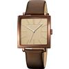 GBB Simplicity - Orologio da polso da donna, quadrato, elegante, analogico, al quarzo, con cinturino in pelle, impermeabile, alla moda, per donne e ragazze