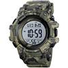 Skmei, orologio sportivo da uomo, digitale, impermeabile fino a 5 atm, display multifunzione, orologio da polso con sveglia
