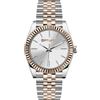 FREDDY Orologio da Polso Donna Joy, Joy Orologio da Donna Cinturino in Acciaio, Cassa Tonda 30 mm - Bicolor Silver