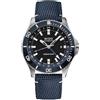 MIDO Ocean Star GMT - Orologio Automatico Svizzero Uomo - Cassa in Acciaio Inox 44mm con Lunetta Rotante, Tessuto nero su blu, Orologio subacqueo