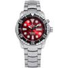 Ratio FreeDiver, orologio subacqueo automatico con cristalli di zaffiro, resistente all'acqua fino a 1000 m, orologio subacqueo da uomo, rosso