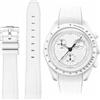 HEYOZURY Cinturini per orologio Moonswatch Gomma per Omega x Swatch MoonSwatch 20mm Rolex Seiko Orologio Silicone Uomo con Cinturino di Ricambio in Acciaio Inox Bracciale Originale Omega x Swatch MoonSwatch