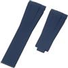 ROUREOX 20Mm Cinturino Ricambio Silicone Colorato, Gomma Con Fibbia In Metallo per Rolex Submariner/GMT/Daytona/Yacht-Master/Explorer I/II-Blu Senza Fibbia 20MM
