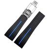 Richie strap [Richie strap] 20 mm/21 mm gomma orologio da polso con fibbia déployante replacement Fits Rolex yacht maestro Oysterflex Submariner GMT Daytona 5513/16800/14060/16610/16613