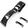 ROUHO Accessori per orologi da uomo con cinturino in ceramica da 27 mm con cinturino in ceramica a specchio nero per RA-DO SIN-TRA R13723702