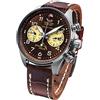 Vostok Europe Space race orologio Uomo Analogico Al quarzo con cinturino in Pelle di vitello 6S21-325A665