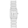 Haonb Orologi Da Polso Orologio Quadrato In Ceramica Moda Coppia Coppia, Bianco Femmina