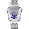 RORIOS Moda Orologio da uomo al quarzo analogico Orologio in acciaio inossidabile creativo Orologi da polso per uomo sportivo orologio da uomo, bianco B, cinturino, Bianco B, Bracciale