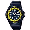 CASIO Orologio da polso uomo al quarzo casual cinturino in resina blu cassa in resina display analogico nero - MRW-200HC-2BVDF