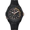 NAVIFORCE - Orologio da uomo al quarzo, stile sportivo, con lancette luminose, impermeabile 5ATM, con cinturino in silicone, orologio da polso alla moda per uomo, Nero , Classico