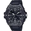 Casio Serie MWA100H | Orologio analogico da uomo | 100M WR | Lunetta in acciaio inossidabile | Retroilluminazione a LED con Afterglow | Cinturino in resina | 3 lancette (HR, MIN, SEC) | Batteria da 3