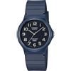 Casio Orologio da polso unisex classico, casual, analogico, nero, blu/nero