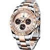 TYBERLEY Pagani Design Classic Men's Quartz Watch Japan VK63 Movement Ceramic Bezel Stainless Steel Waterproof Business Sport Chronograph Date