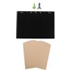 WATIIFUFU Kit Scrittura Braille Manuale 27 Righe 30 Celle Lavagna Riutilizzabile in Plastico con Stilo Ergonomico, Ausilio Braille per Studiare a Scuola e Ovunque