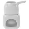 Mikinona Bruciatore in Ceramica per Oli Essenziali e Cera, Diffusore di Aromi per Saloni di Bellezza e Casa, Scaldacera Versatile Funzione di Diffusione Dell'aroma Bianco