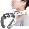 0℃ Outdoor Massaggiatore Cervicale Portatile Intelligente per Alleviare Il Dolore, Può Alleviare il Dolore al Collo e Alla Schiena Nell'ufficio Dell'auto ea Casa, Arresto Portatile e Automatico,Bianca