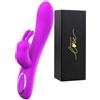 LWINCC Vibratore sessuali per donna, Vibratoreper Donna punto G squirting con 10 modalità di vibrazion stimolatore clitorideo femminile vibratori femminili giocattoli sessuali in silicone per donne (Viola)