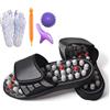 Camic Reflexa Acupressure Sandals Reflexology Slipper, Pantofole massaggianti plantari, per uomini e donne, per massaggiatore per piedi (nero 2, donna 10-11/uomo, 8,5-9,5)