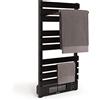 CREATE/Warm Towel Pro + Mensola/Radiatore Asciugamani Nero, con Mensola, con WiFi, Telecomandato, 500 W e 1500 W, Elettrico, a Basso consumo, LCD, IP24 Anti-schizzi