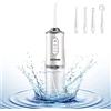DISCORAMA® - IDROPULSORE DENTALE PORTATILE MINI CORDLESS RETRATTILE ELETTRICO IRRIGATORE ORALE PULIZIA DENTI IDROPULSORE IGIENE ORALE DETERGENTE PER DENTI A IMPULSI IDROPULSORI E FILI INTERDENTALI