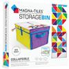 MAGNA-TILES Vassoio portaoggetti e tappetino da gioco interattivo, contenitore pieghevole con maniglie per sala giochi, armadio, camera da letto, organizzazione della casa e aula pattumiera da 31,8 x