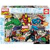 Educa - Puzzle 1000 pezzi Marvel Comics | Puzzle supereroi | Misura 68x48 cm | Include colla Fix | Per adulti e bambini 14+ (18498)