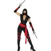 FIESTAS GUIRCA Costume da Ninja Nero per Donna S