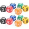 Walopola Gioco di dadi forbici carta sasso, gioco di dadi forbici carta sasso - Dadi da gioco interattivi con le dita | Set di 12 dadi da gioco per indovinare le dita, gioco da tavolo a 6 facce per