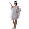 FIESTAS GUIRCA | Costume Charleston Donna (42-44/L) - Vestito e Fascia per Capelli - Costumi Anni '20 per Feste in Maschera, Carnevale e Halloween - Ideale per Adulte - Argento