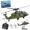 RCzephyr Elicotteri RC per adulti, WL K170 Black Hawk UH-60L 170 Dimensioni 2.4G 4CH Flybarless elicottero telecomando modello con mantenimento dell'altitudine e decollo/atterraggio con una chiave
