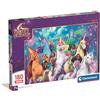 Clementoni - Puzzle per Bambini 180 Pezzi Supercolor, 7+ Anni, Illustrazione con Netflix Unicorn Academy, Idea Regalo, Made in Italy, 48,5x33,5 cm, 29801