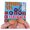usefulbeauty Tabella in feltro - Conteggio e sottrazione - Tavola in feltro - Tabella in feltro con numeri per i bambini - Giocattolo educativo per la matematica