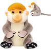 Generisch Peluche a forma di scimmia - Morbido peluche con naso lungo, morbido giocattolo di peluche, simpatico display da collezione, ideale per bambini, compleanno, shower, decorazione, conversazione